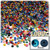 Half Dome Pearl, Plastic beads, 4mm, 1,000-pc, Jewel Tone Mix