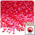 Half Dome Pearl, Plastic beads, 4mm, 1,000-pc, Tulip Red