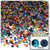 Half Dome Pearl, Plastic beads, 4mm, 10,000-pc, Jewel Tone Mix