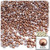 Half Dome Pearl, Plastic beads, 4mm, 288-pc, Rustic Copper Brown
