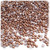 Half Dome Pearl, Plastic beads, 4mm, 288-pc, Rustic Copper Brown