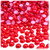 Half Dome Pearl, Plastic beads, 5mm, 1,000-pc, Tulip Red