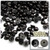 Half Dome Pearl, Plastic beads, 5mm, 10,000-pc, Pitch Black