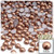 Half Dome Pearl, Plastic beads, 5mm, 1,000-pc, Rustic Copper Brown