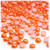 Half Dome Pearl, Plastic beads, 5mm, 1,000-pc, Fire Orange