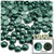 Half Dome Pearl, Plastic beads, 5mm, 1,000-pc, Forest Green
