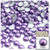 Half Dome Pearl, Plastic beads, 7mm, 10,000-pc, Lavender Purple