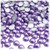 Half Dome Pearl, Plastic beads, 7mm, 10,000-pc, Lavender Purple