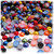 Half Dome Pearl, Plastic beads, 5mm, 1,000-pc, Jewel Tone Mix