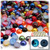 Half Dome Pearl, Plastic beads, 7mm, 10,000-pc, Jewel Tone Mix