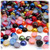 Half Dome Pearl, Plastic beads, 7mm, 10,000-pc, Jewel Tone Mix