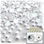 Half Dome Pearl, Plastic beads, 7mm, 10,000-pc, Pearl White