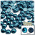 Half Dome Pearl, Plastic beads, 7mm, 10,000-pc, Midnight Aquamarine Blue