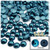 Half Dome Pearl, Plastic beads, 5mm, 144-pc, Midnight Aquamarine Blue