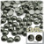 Half Dome Pearl, Plastic beads, 7mm, 1,000-pc, Charcoal Gray