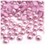 Half Dome Pearl, Plastic beads, 7mm, 1,000-pc, Satin Pink