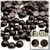 Half Dome Pearl, Plastic beads, 7mm, 1,000-pc, Mocha Brown