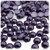 Half Dome Pearl, Plastic beads, 7mm, 1,000-pc, Blueberry Purple