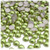 Half Dome Pearl, Plastic beads, 7mm, 1,000-pc, Grass Green