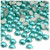 Half Dome Pearl, Plastic beads, 7mm, 1,000-pc, Aquamarine Blue