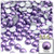 Half Dome Pearl, Plastic beads, 7mm, 144-pc, Lavender Purple