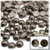 Half Dome Pearl, Plastic beads, 7mm, 144-pc, Milk Chocolate Brown