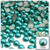 Half Dome Pearl, Plastic beads, 7mm, 144-pc, Jade Blue