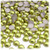 Half Dome Pearl, Plastic beads, 7mm, 144-pc, Bright Phosphoric Green