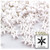 Starflake bead, SnowFlake, Cartwheel, Opaque, 12mm, 1,000-pc, White