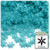 Starflake bead, SnowFlake, Cartwheel, Transparent, 10mm, 1,000-pc, Aqua