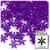 Starflake bead, SnowFlake, Cartwheel, Transparent, 12mm, 100-pc, Dark Purple