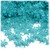 Starflake bead, SnowFlake, Cartwheel, Transparent, 12mm, 1,000-pc, Aqua