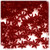 Starflake bead, SnowFlake, Cartwheel, Transparent, 12mm, 1,000-pc, Raspberry Red