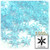 Starflake bead, SnowFlake, Cartwheel, Transparent, 12mm, 1,000-pc, Light Blue