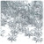 Starflake bead, SnowFlake, Cartwheel, Transparent, 18mm, 1,000-pc, Clear