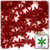Starflake bead, SnowFlake, Cartwheel, Transparent, 18mm, 1,000-pc, Raspberry Red