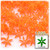 Starflake bead, SnowFlake, Cartwheel, Transparent, 12mm, 1,000-pc, Orange