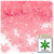 Starflake bead, SnowFlake, Cartwheel, Transparent, 18mm, 1,000-pc, Pink