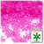 Starflake bead, SnowFlake, Cartwheel, Transparent, 18mm, 1,000-pc, Hot Pink