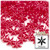 Starflake bead, SnowFlake, Cartwheel, Opaque, 18mm, 1,000-pc, Red