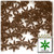 Starflake bead, SnowFlake, Cartwheel, Transparent, 18mm, 1,000-pc, Brown