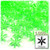 Starflake bead, SnowFlake, Cartwheel, Transparent, 18mm, 1,000-pc, Light Green