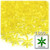 Starflake bead, SnowFlake, Cartwheel, Transparent, 18mm, 1,000-pc, Acid Yellow