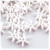 Starflake bead, SnowFlake, Cartwheel, Opaque, 25mm, 25-pc White