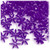 Starflake bead, SnowFlake, Cartwheel, Transparent, 18mm, 1,000-pc, Dark Purple