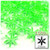 Starflake bead, SnowFlake, Cartwheel, Transparent, 25mm, 1,000-pc, Light Green