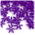 Starflake bead, SnowFlake, Cartwheel, Transparent, 25mm, 100-pc, Dark Purple