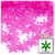 Starflake bead, SnowFlake, Cartwheel, Transparent, 25mm, 25-pc Hot Pink