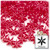 Starflake bead, SnowFlake, Cartwheel, Opaque, 18mm, 50-pc, Red