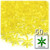 Starflake bead, SnowFlake, Cartwheel, Transparent, 18mm, 50-pc, Acid Yellow